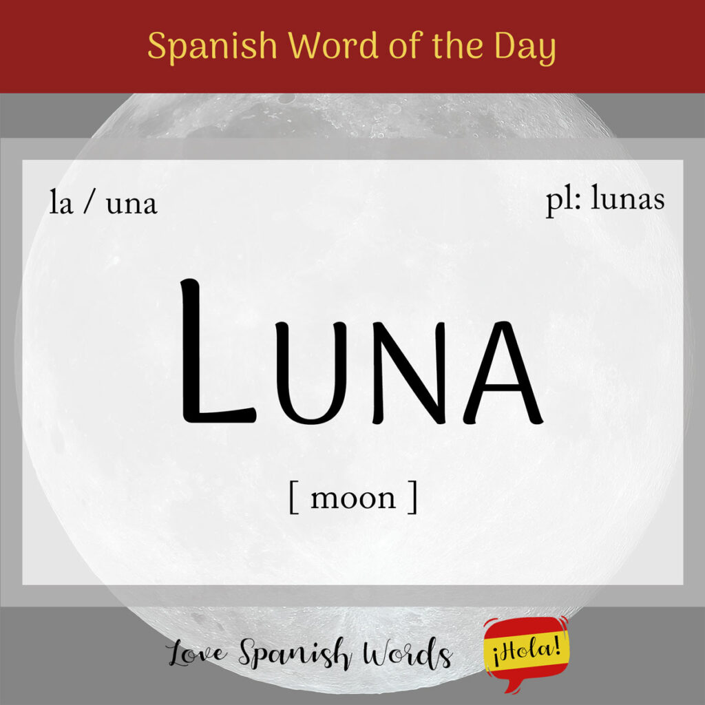 spanish word luna