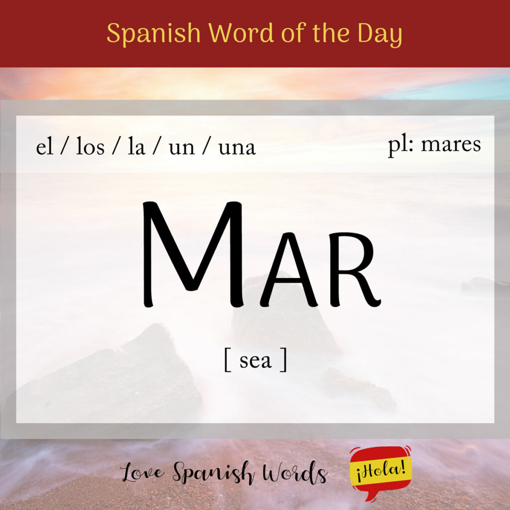 spanish word mar