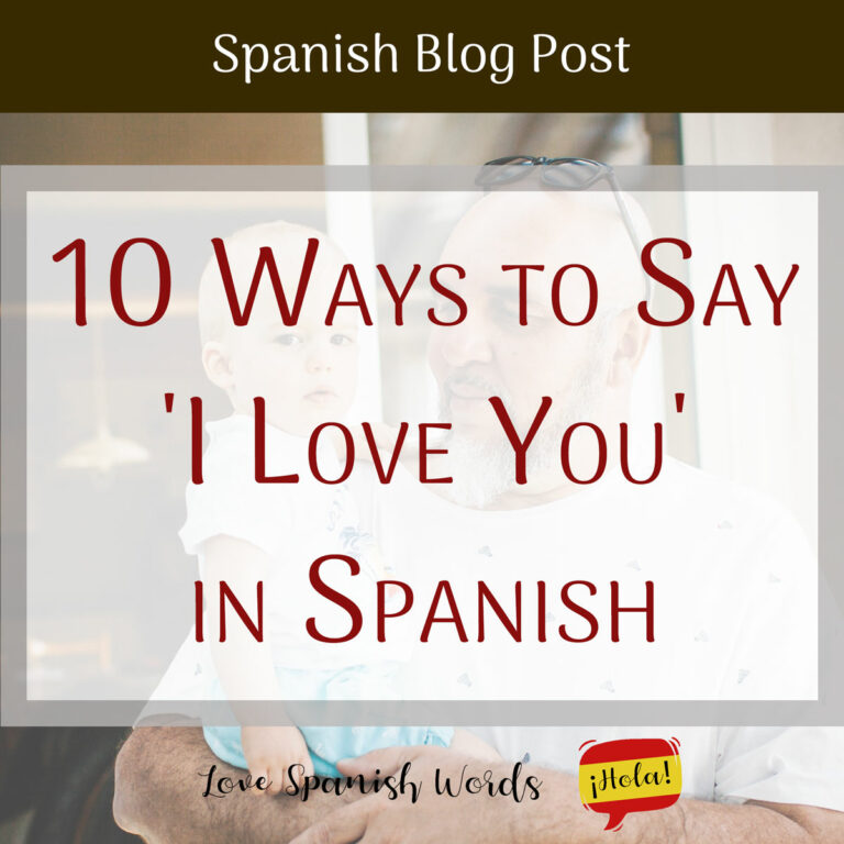 spanish words to call someone you love