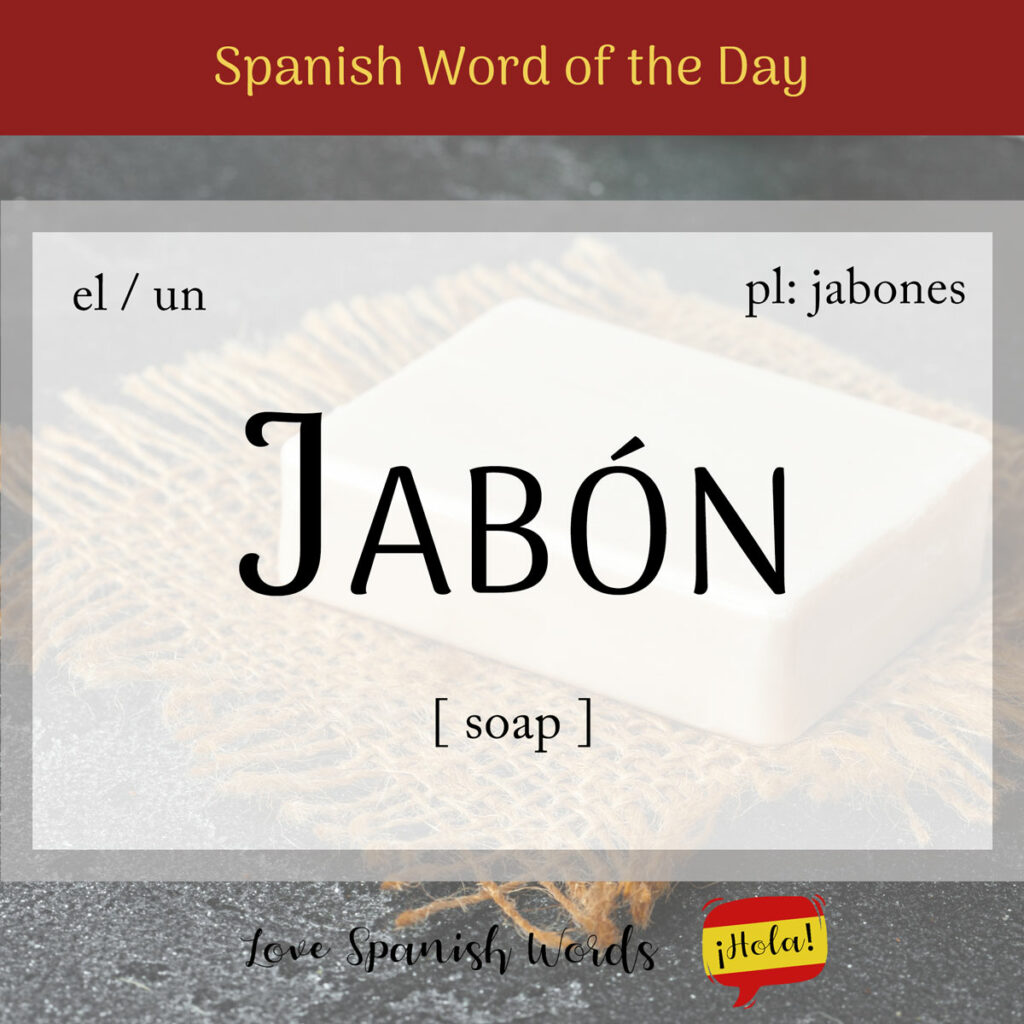jabon spanish word