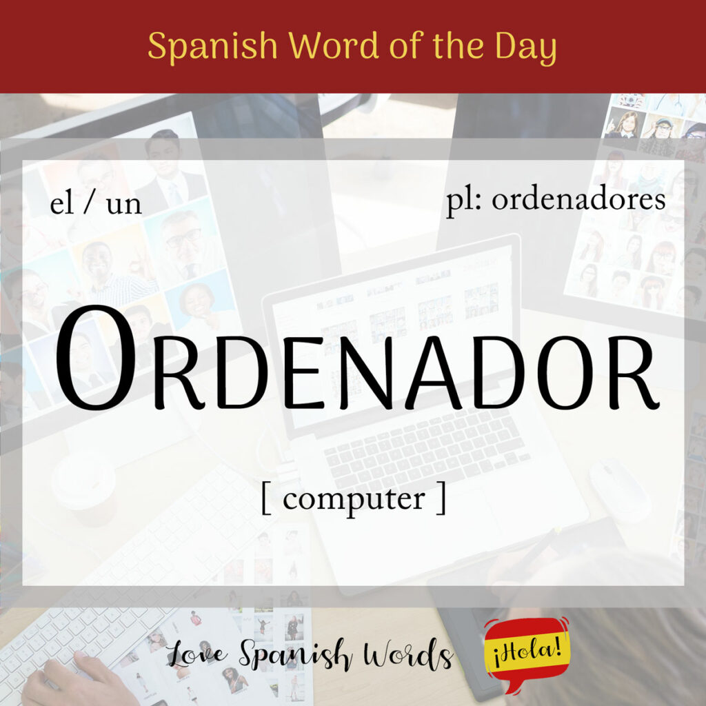 spanish word for computer