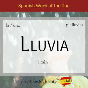 Spanish Word of the Day: Lluvia (rain) - Love Spanish Words