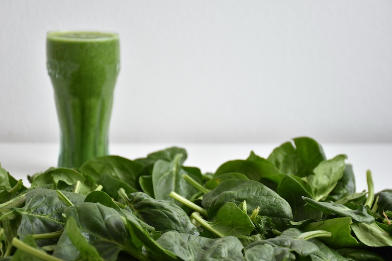 spinach and spinach smoothie