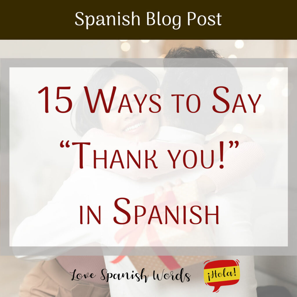 thank you in spanish